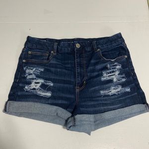 American Eagle curvy high waisted jean shorts